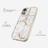 Clear Moonlit Oyster iPhone 17 Case With London Fog Ridge (MagSafe included)