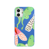 Electric Blue Mothopia iPhone 16 Plus Case