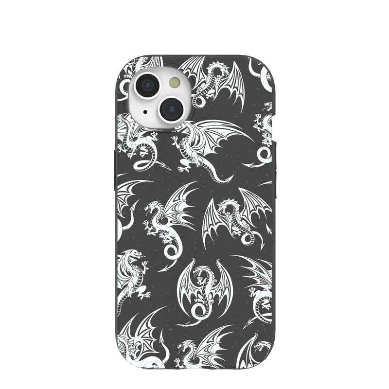 Black Mythical Dragons iPhone 15 Case