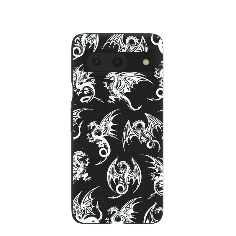 Black Mythical Dragons Google Pixel 8 Case