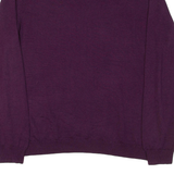 CALVIN KLEIN Mens Patterned Jumper Purple Colourblock Tight Knit Wool L