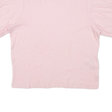 LEVI'S Womens Jumper Pink Tight Knit Short Sleeve XL