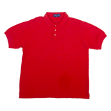 CLAY BROOKE Mens Polo Shirt Red L
