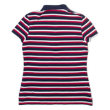 TOMMY HILFIGER Womens Polo Shirt Red Striped M