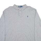 POLO RALPH LAUREN Mens Polo Shirt Grey Long Sleeve XL