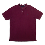 CHAPS Mens Polo Shirt Maroon L