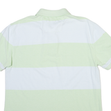 NAUTICA Mens Polo Shirt Green Striped L