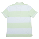 NAUTICA Mens Polo Shirt Green Striped L