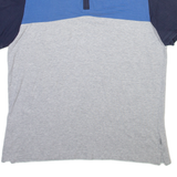 CALVIN KLEIN Mens Polo Shirt Grey Colourblock M