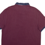 LACOSTE Mens Polo Shirt Maroon L