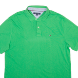 TOMMY HILFIGER Mens Polo Shirt Green XL