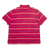 TOMMY HILFIGER Mens Polo Shirt Red Striped XL