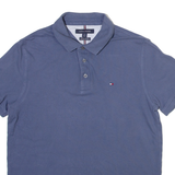 TOMMY HILFIGER Mens Polo Shirt Blue L