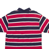TOMMY HILFIGER Mens Polo Shirt Red Striped L