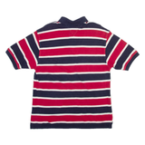 TOMMY HILFIGER Mens Polo Shirt Red Striped L