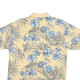 VAN HEUSEN Mens Polo Shirt Yellow Floral M