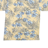 VAN HEUSEN Mens Polo Shirt Yellow Floral M