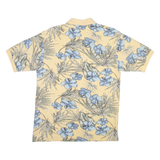 VAN HEUSEN Mens Polo Shirt Yellow Floral M