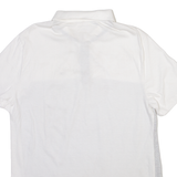 CALVIN KLEIN Mens Polo Shirt White Striped M