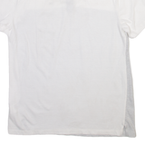 CALVIN KLEIN Mens Polo Shirt White Striped M