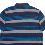 CALVIN KLEIN Mens Polo Shirt Blue Striped XL