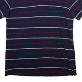 CHAPS Mens Polo Shirt Blue Striped L