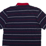 CHAPS Mens Polo Shirt Blue Striped L