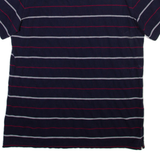 CHAPS Mens Polo Shirt Blue Striped L