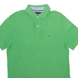 TOMMY HILFIGER Mens Polo Shirt Green M