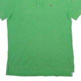 TOMMY HILFIGER Mens Polo Shirt Green M