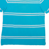 CHAPS Mens Polo Shirt Blue Striped L