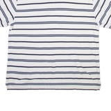 NAUTICA Mens Polo Shirt White Striped 2XL