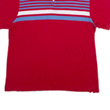 CHAPS Mens Polo Shirt Red Striped XL