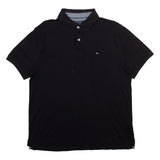 TOMMY HILFIGER Mens Polo Shirt Black L
