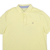 TOMMY HILFIGER Mens Polo Shirt Yellow L