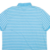 CHAPS Mens Polo Shirt Blue Striped L