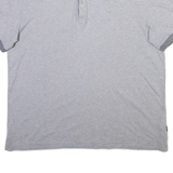 CALVIN KLEIN Mens Polo Shirt Grey Striped L