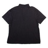 CALVIN KLEIN Mens Polo Shirt Black Striped XL