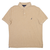 NAUTICA Mens Polo Shirt Beige L