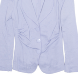 ARMANI COLLEZIONI Stretch Womens Blazer Jacket Blue Viscose M