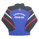 SALLER Mesh Lined Mens Track Jacket Blue M