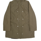 CROYDOR Fleece Lined Womens Coat Green Hooded S
