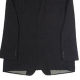 HUGO BOSS Mens Blazer Jacket Black Knit Wool M