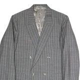 Mens Blazer Jacket Grey Pinstripe S