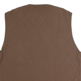 TEDDY'S Mens Quilted Gilet Brown L