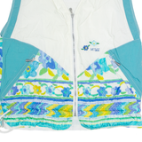 MOVE SPORT Womens Shell Gilet White 90s Floral L