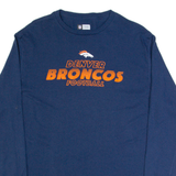 NFL Denver Broncos Mens T-Shirt Blue Long Sleeve USA L