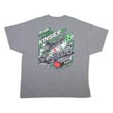 GILDAN Racing Mens T-Shirt Grey 2XL
