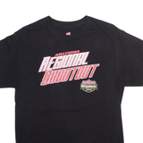 HANES Racing Mens T-Shirt Black M