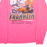 Racing Womens T-Shirt Pink Long Sleeve S